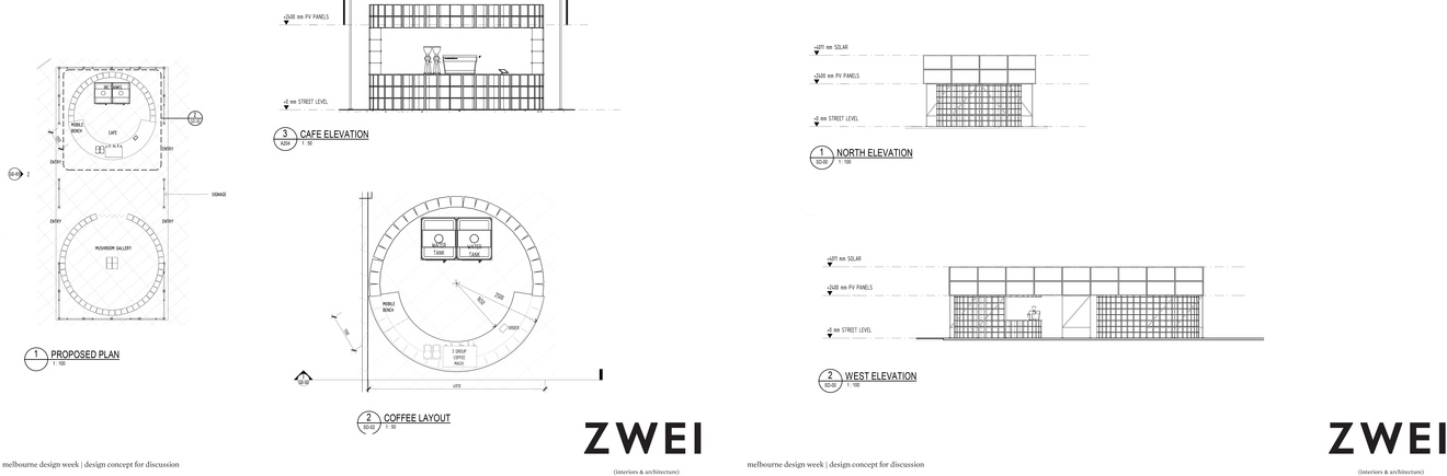 Citizen.MDW von ZWEI Interiors Architecture Grundriss und Ansichten