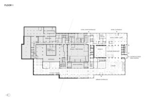 Geschossplan des Schwedischen Kulturzentrums von White Arkitekter