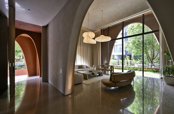 Mirai House of Arches by Sanjay Puri Architects 