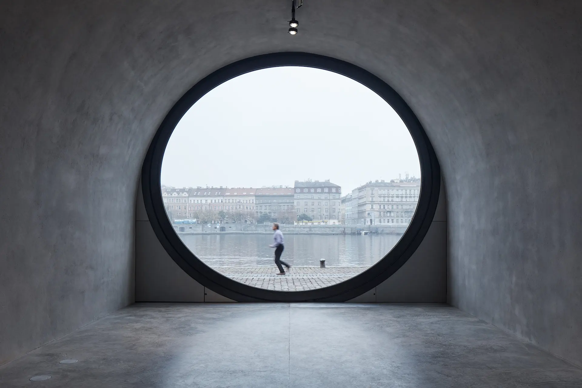 Prague riverfront Rasin embankment